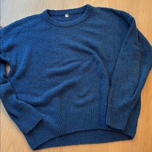 Margaret O’Leary Cozy Blue Knit Sweater